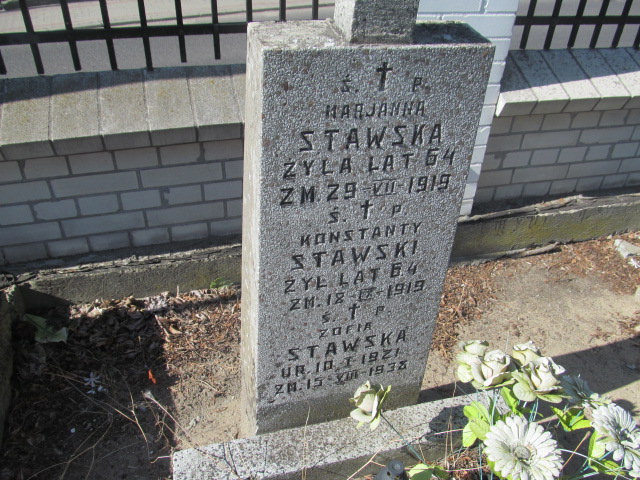 Marianna STAWSKA 1878 Ciechocinek - Grobonet - Wyszukiwarka osób pochowanych