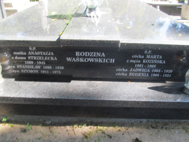 MARTA KOZIŃSKA RODZINA WAŚKOWSKICH 1890 Ciechocinek - Grobonet - Wyszukiwarka osób pochowanych