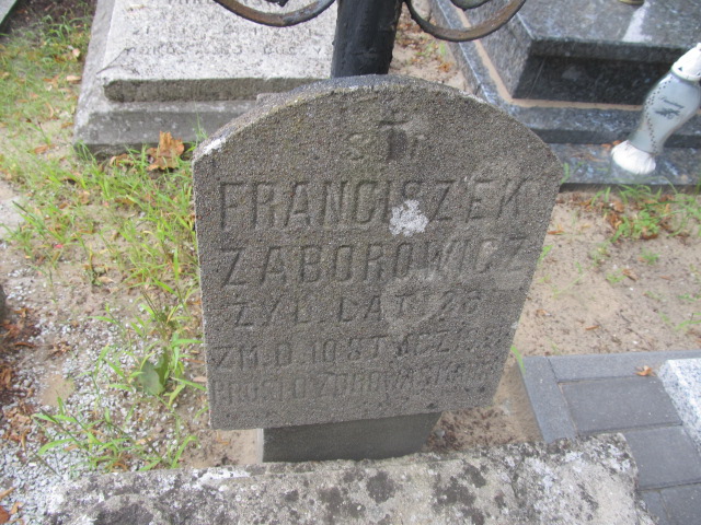 Franciszek ZABOROWICZ 1896 Ciechocinek - Grobonet - Wyszukiwarka osób pochowanych