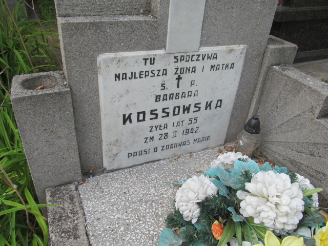 Barbara KOSSOWSKA 1886 Ciechocinek - Grobonet - Wyszukiwarka osób pochowanych