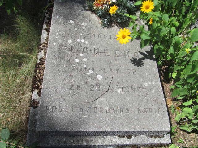 Maria ŁANECKA 1878 Ciechocinek - Grobonet - Wyszukiwarka osób pochowanych