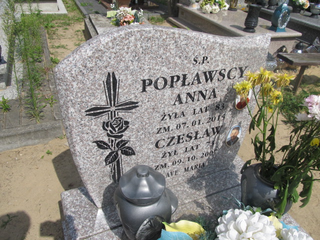 Anna POPŁAWSKA 1931 Ciechocinek - Grobonet - Wyszukiwarka osób pochowanych